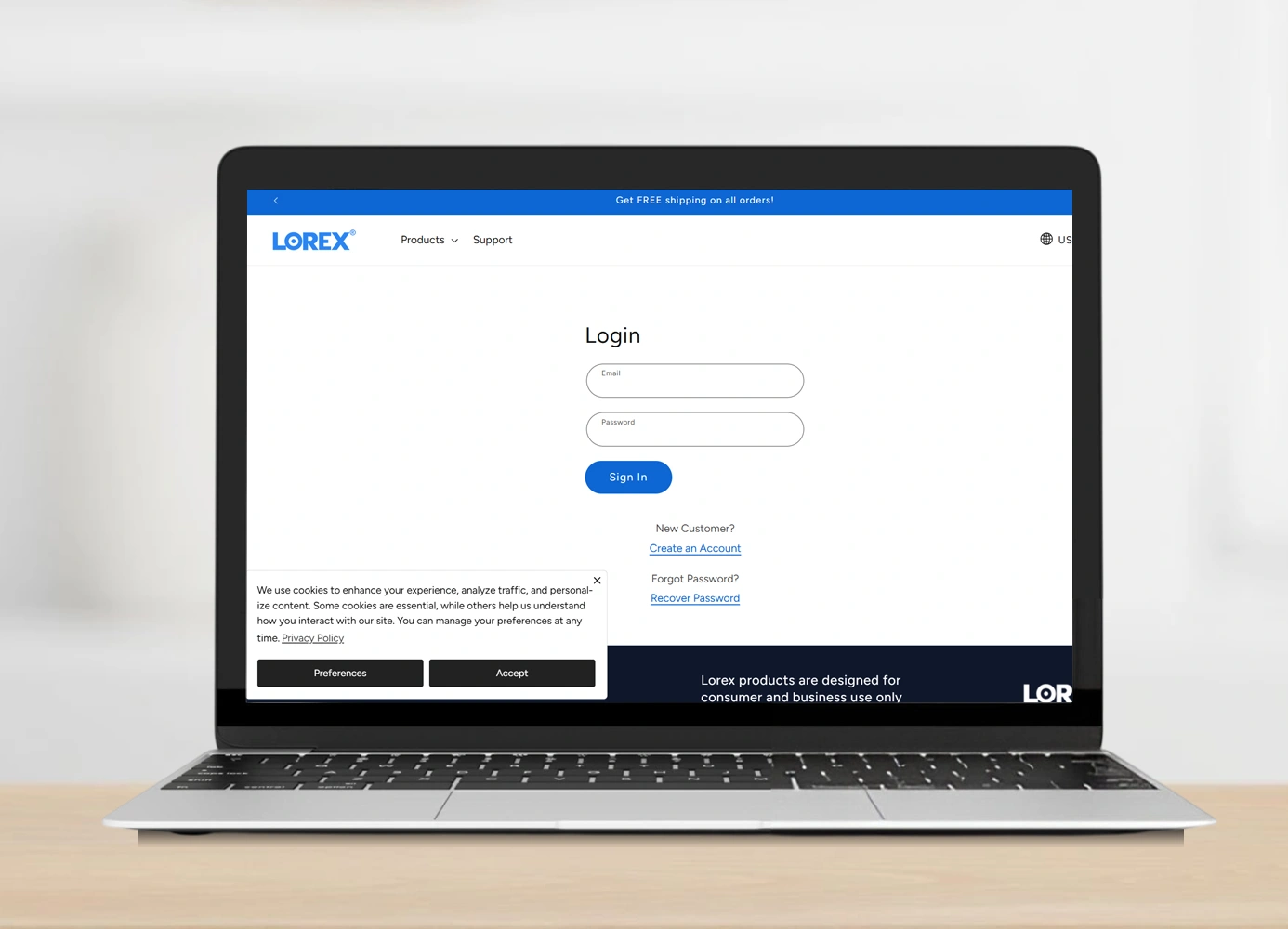 Using www lorex com account login